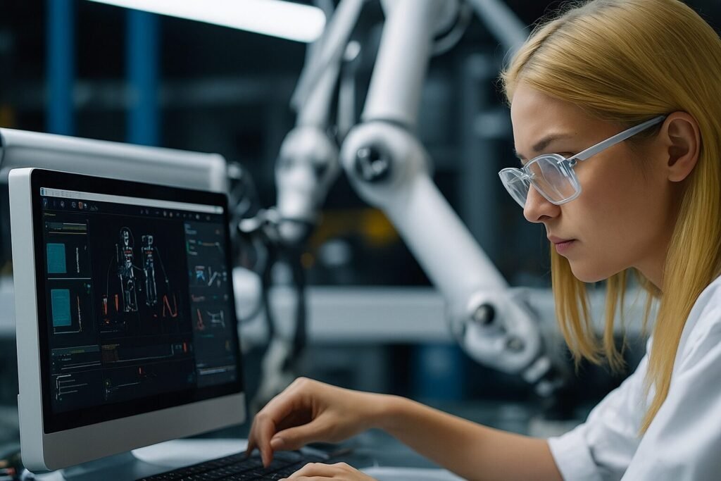 mulher programadora de computadores